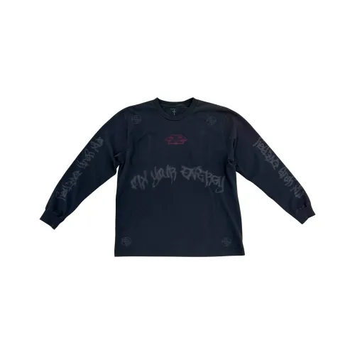 Travis Scott SS25 T-Shirt Унисекс Морской Синий