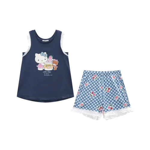 GUKOO Sanrio series Богатый синий Женские пижамные комплекты