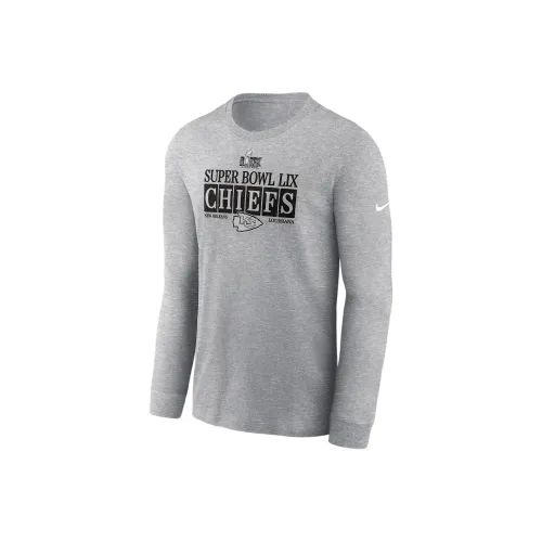 nike NFL KANSAS CITY Chiefs Супер Боул LIX T-Shirt Мужской Темно-Серый Смешанный Цвет