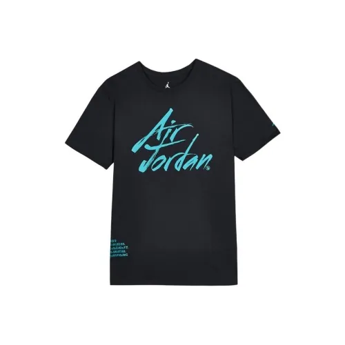 JORDAN Черный Унисекс T-рубашки