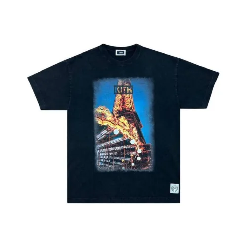 KITH Collaboration Мужская Черная T-Рубашка