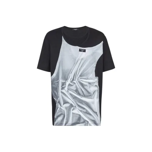BALMAIN Мужские черные T-рубашки