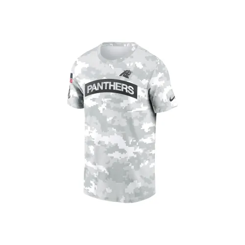 nike Dri FitNFL Carolina Panthers Salute To Service Edge Свод T Рубашка Мужская Белая