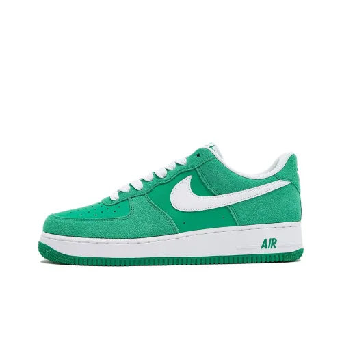 Nike Air FORCE 1 Скейтборд Кроссовки Низкие Зеленые Белые Мужские