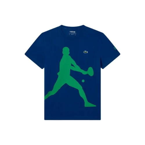 LACOSTE Collaboration Мужская синяя футболка