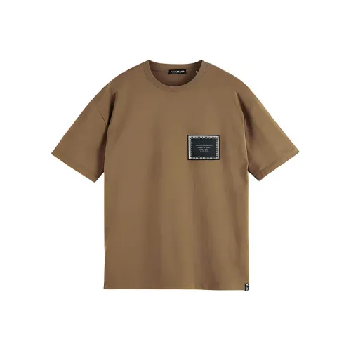 Scotch Soda T-Shirt Мужской Коричневый
