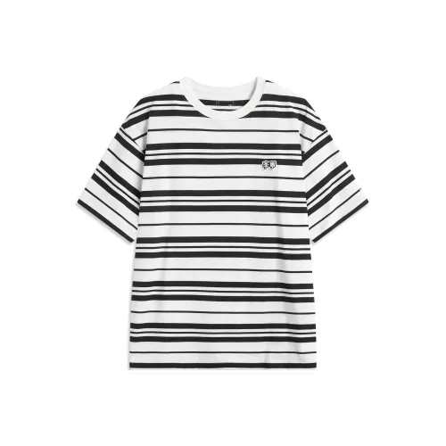 LINING Sports Life Collection Стандартный Белый/Черный Мужские T-Рубашки