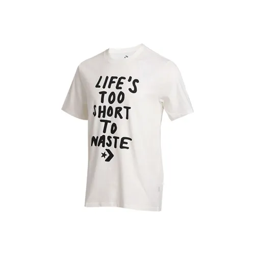 Конверс LIFES SHORT STACK Топы T Рубашка Мужская Белая