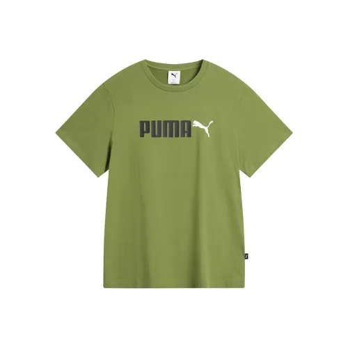 PUMA T-Shirt Унисекс Оливково-зеленый