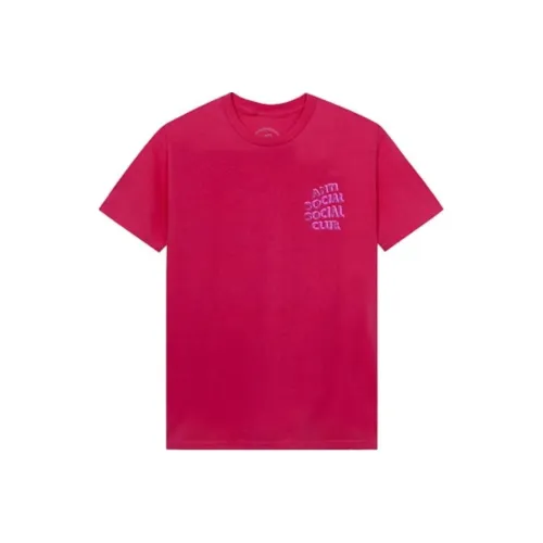 ANTI SOCIAL SOCIAL CLUB T-Shirt Унисекс Розовый Красный