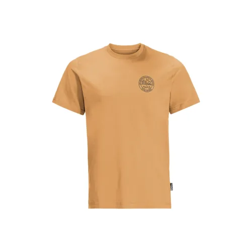 Jack Wolfskin Campfire T Рубашка Мужская Коричневая