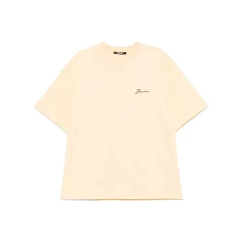 Jacquemus Бежевые Мужские T-рубашки