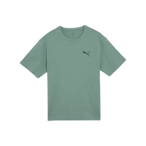 PUMA T-Shirt Унисекс Light Зеленый Серый