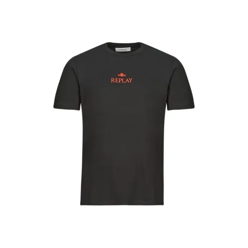 REPLAY Мужские черные футболки