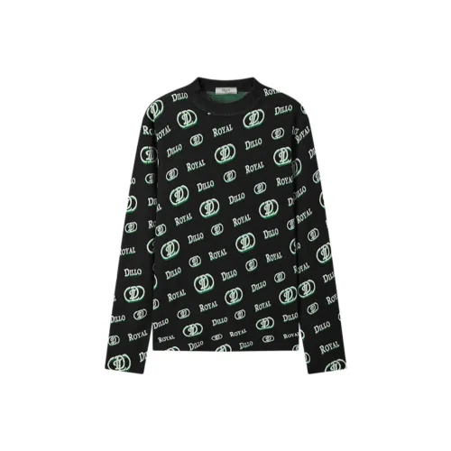 DILLO FW24 T Рубашка Мужская Черная с Буквой