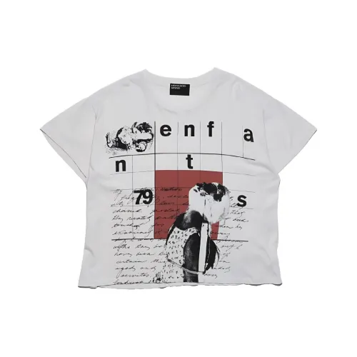 ENFANTS RICHES DEPRIMES SS25 T Рубашка Мужская Белая