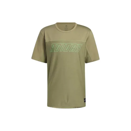 adidas Clothing Зеленый Мужской T-Рубашки