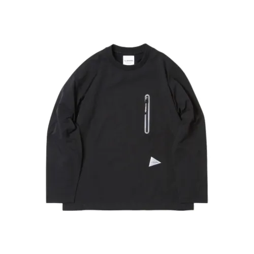 And wander Collaboration FW24 T-Shirt Unisex Black