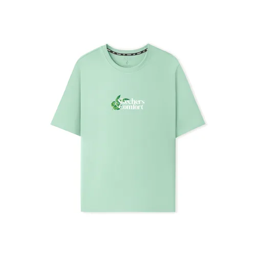 Skechers T-Shirt Унисекс Светло-Зеленый