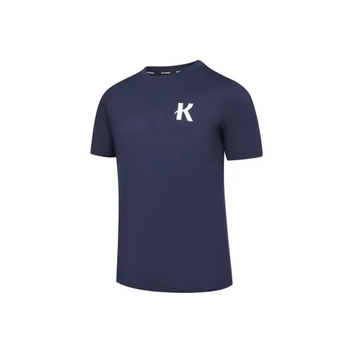 QIAODAN x Strong Air Blowing T Рубашка Мужская Нова-Синий