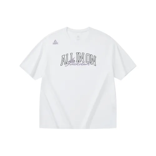 PEAK Бег Т-Рубашка Мужская Все Белое