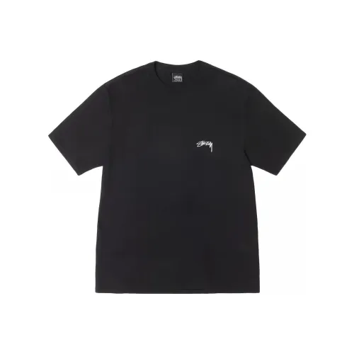 Stussy FW24 Гладкая STOCK Tee ПИГМЕНТ Окрашенная T Рубашка Унисекс