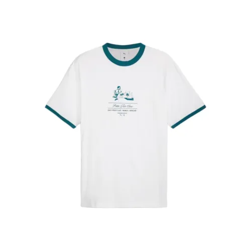 PUMA PALM Дерево CREW Рубашка Мужская Белая