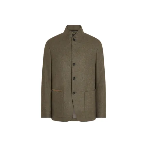Ermenegildo Zegna Army Green Мужские Куртки