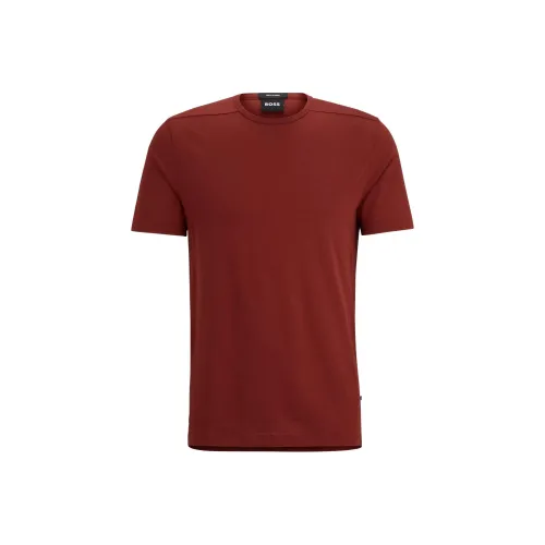 Hugo Boss Обычный крой T-рубашка с эргономичными швами T-рубашка Мужская Красная