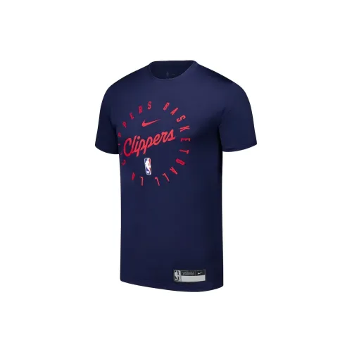 Nike x NBA Los Angeles Clippers Dri Fit Т-рубашка Унисекс Морской синий