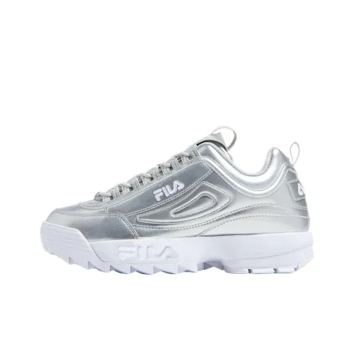FILA Disruptor 2 Low Топ Повседневная обувь Женская Серебряная
