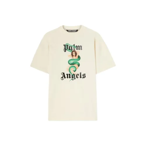 PALM ANGELS FW24 T Рубашка Мужская Айвори Белый