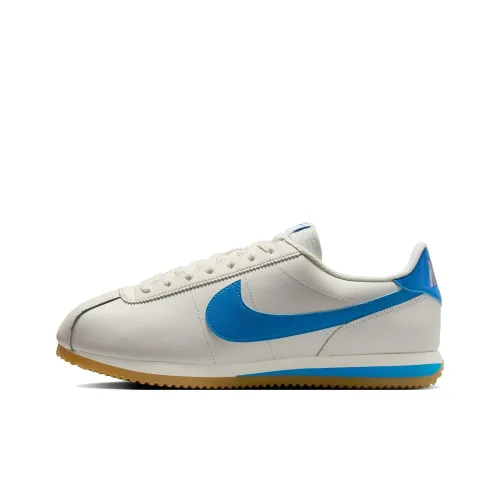 Nike Cortez Slip-resistant Abrasion-resistant Low Top Casual Running Shoes Men's Blue White Найк Кортец Slip-resistant Abrasion-resistant Низкий Топ Повседневные Беговые Кроссовки Мужские Синий Белый