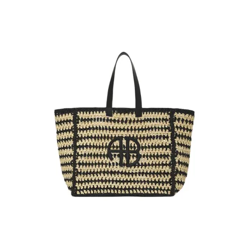 Anine Bing Целлюлозная сумка-тоут сумка для покупок сумка большая женская черная и естественного цвета