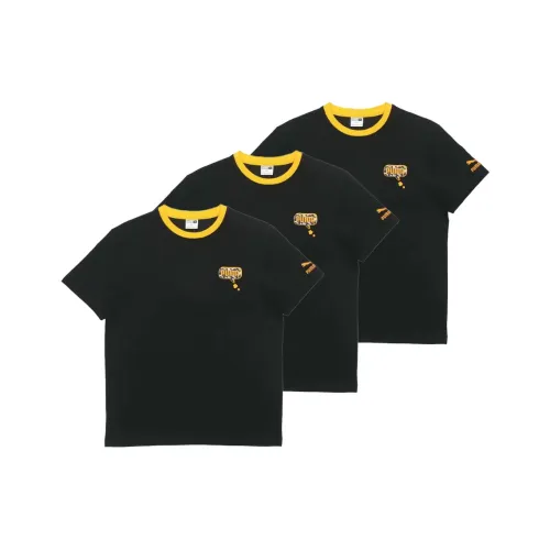 PUMA T-Shirt Унисекс 3 упаковки Черный