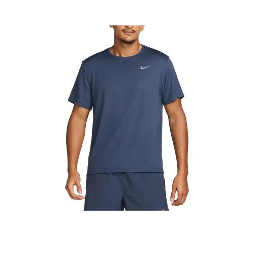 nike MILERDRI Форма UV T Рубашка Мужская Грозовый Синий