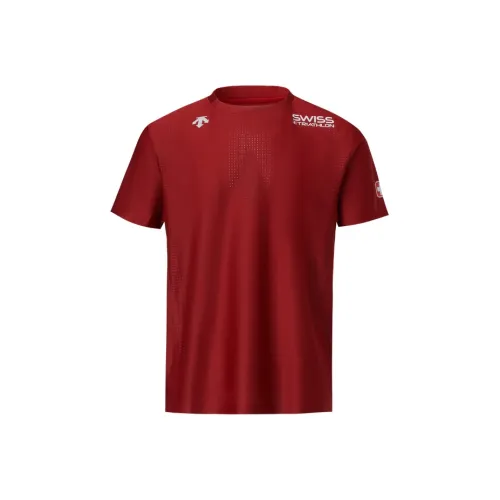 DESCENTE Triathlon Series T Рубашка Мужская Красная