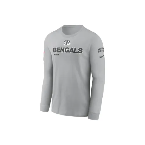 nike NFLCincinnati FW24 Bengals Salute To Service Талисман Edge Legend T Рубашка Мужская Планшет Серебряный