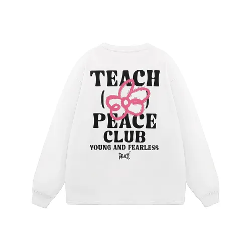 Teach Peace T-Shirt Унисекс Белый