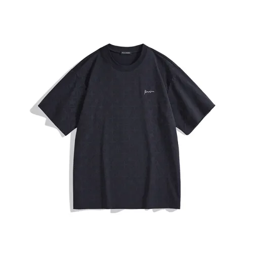 PEACEBIRD MEN Темно-фиолетовый 1 Свободный крой Мужская футболка с коротким рукавом