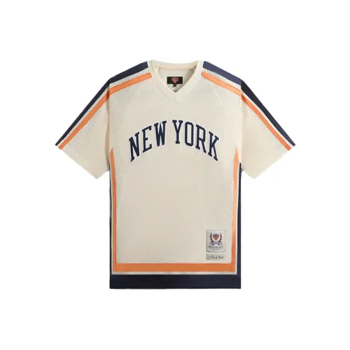 KITH x New York Knicks FW24 Leon T Рубашка Мужская Песочного цвета