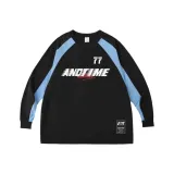 Длинный рукав [Веер Yang] Гоночный костюм в цвете Каролина Блю