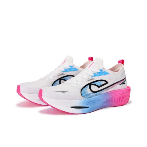 JEANSWEST Амортизация Поддержка Устойчивость к истиранию Низкий Топ Карбоновая плита Беговые кроссовки Унисекс Облачно-розовый Синий тон