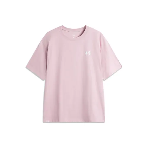 LINING x Forbidden City LIANMINGKUAN Серия китайской культуры Футболка Унисекс Розовая