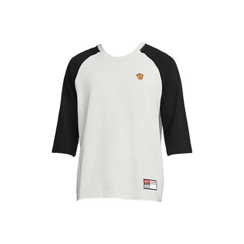 nike x MLB Рукав реглан T-рубашка Мужская Серо-белая