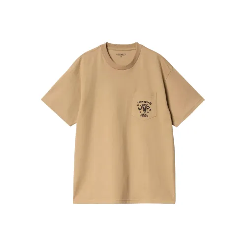 Carhartt WIP FW24 S S Fragments Карман T Рубашка T Рубашка Унисекс Коричневый
