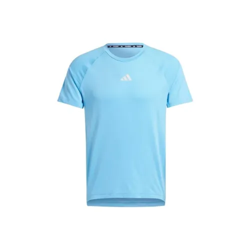 Adidas Спортивный Синий Мужской T-Рубашки