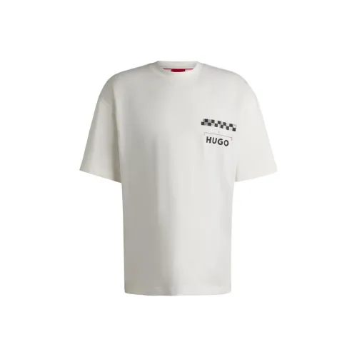 Hugo Boss Белая Мужская T-Рубашка