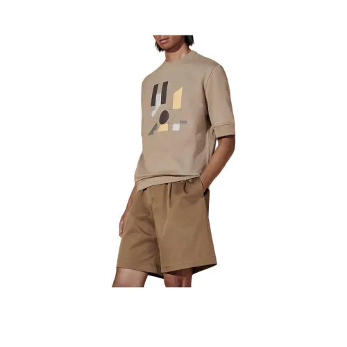 HERMES SS24 T Рубашка Мужская Песочно-желтая