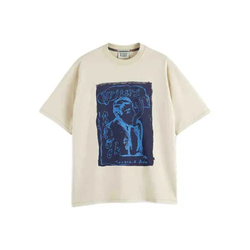 Scotch&Soda Бежевый Мужской T-Рубашки